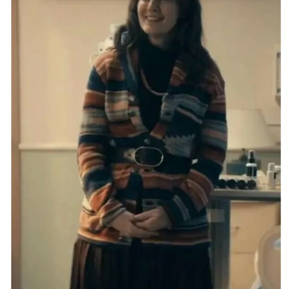 Vintage 90s POLO RALPH LAUREN XL Cardigan Southwest Aztec Navajo Silk Patchwork - Picture 10 of 12